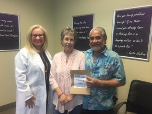 Dr. Tina Jessee with Mrs. and Mr. Barrientos